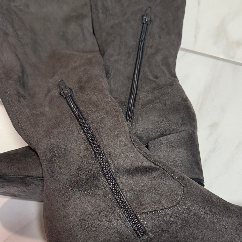 Elegant Over-the-Knee Boots in Dark Gray by Ivanka Trump - Picture 10 of 10